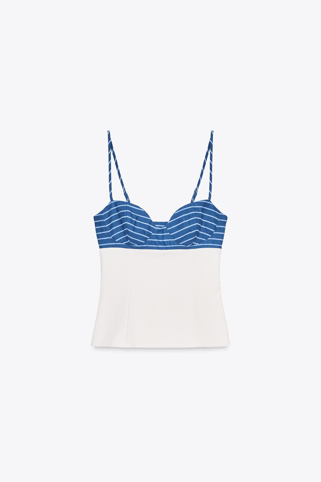 STRETCH SCARF PRINT TOP - Zara фото 4