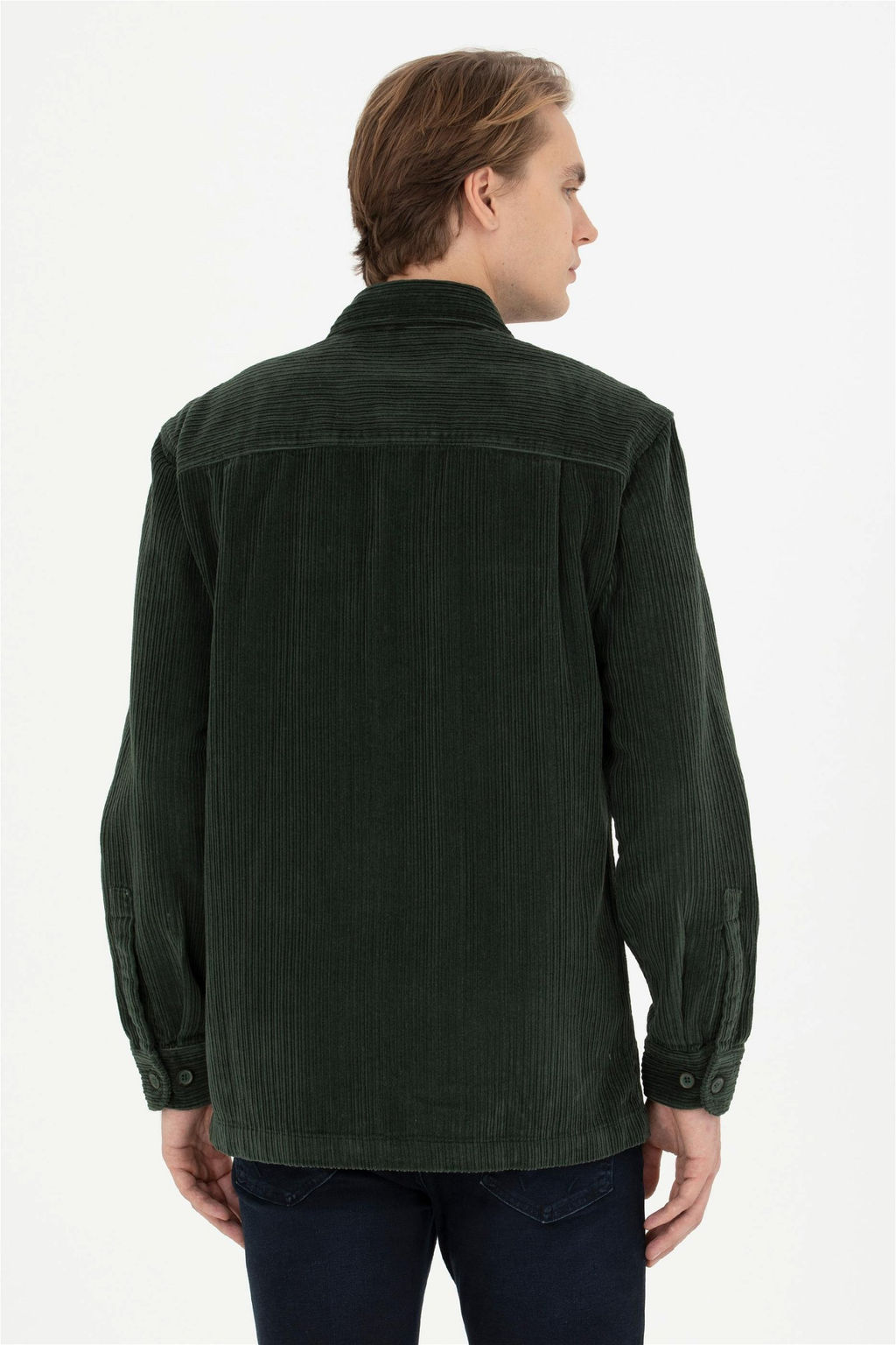 Мужская зеленая рубашка с длинным рукавом - U.s. polo assn фото 5