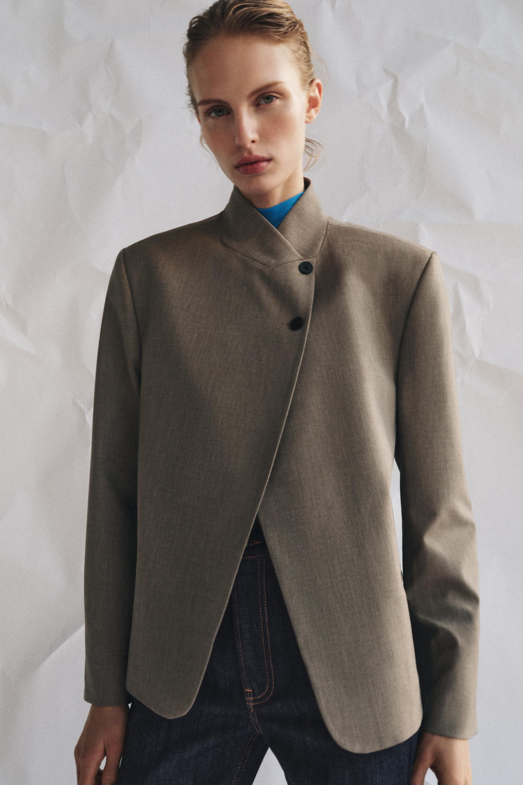 HIGH NECK BLAZER ZW COLLECTION - Zara фото 11