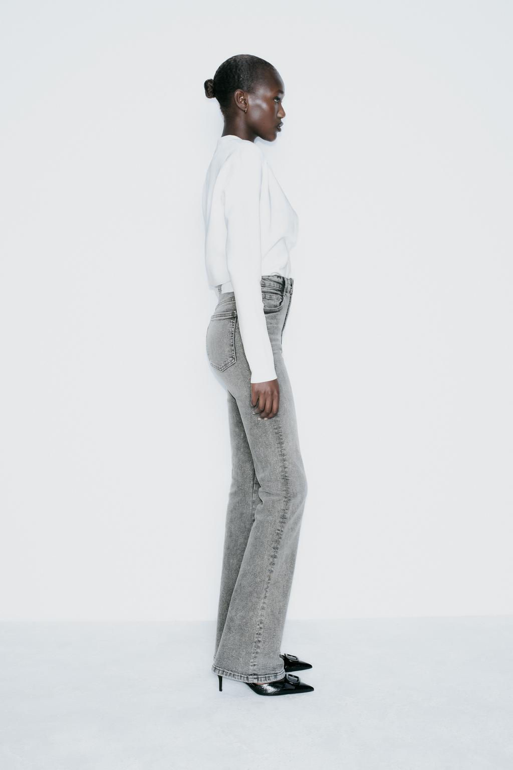 Z1975 FLARED HIGH-WAIST JEANS - Zara фото 4