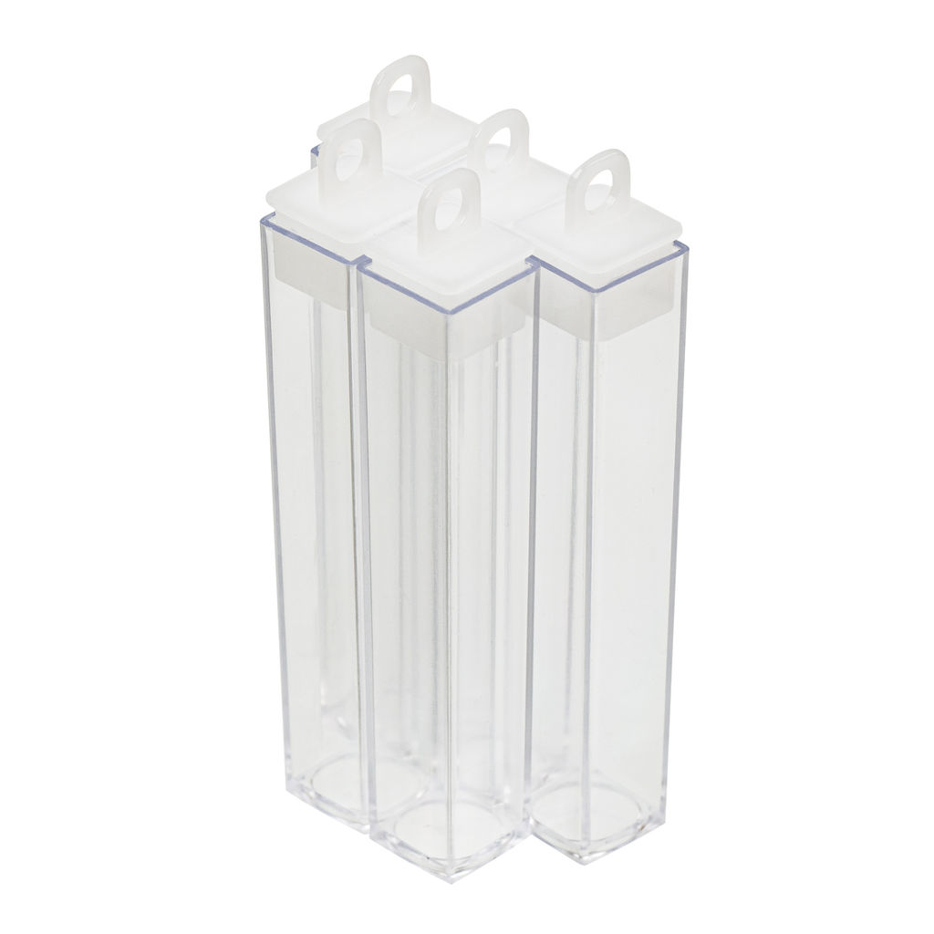 Gamma Туба T-049 пластик 1.5 x 1.5 x 8.5 см 5 шт прозрачная фото 4