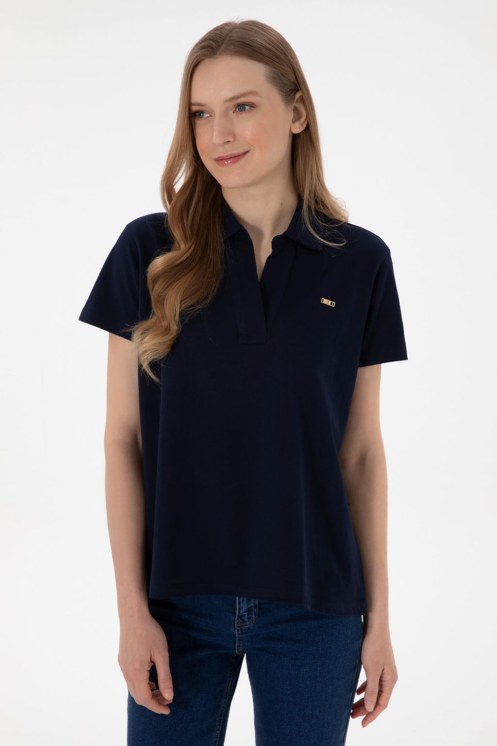 Kad_n Lacivert Basic Ti__rt Sepette S_rpriz _ndirim - U.s. polo assn фото 4