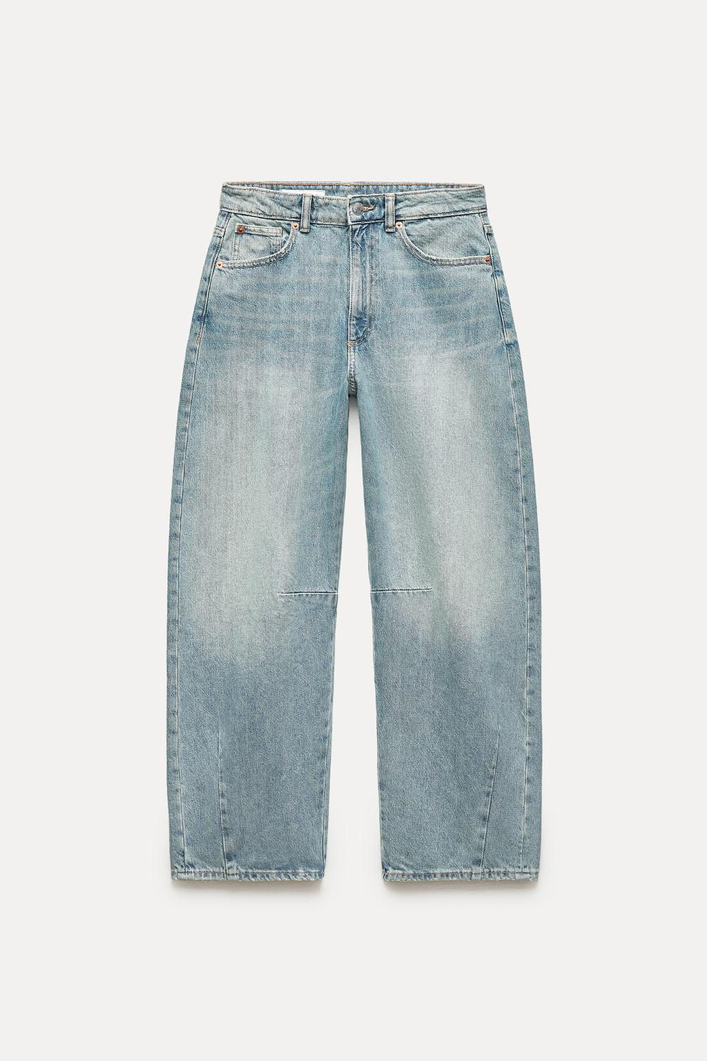 TRF BAGGY BALLOON MID-RISE JEANS - Zara фото 2