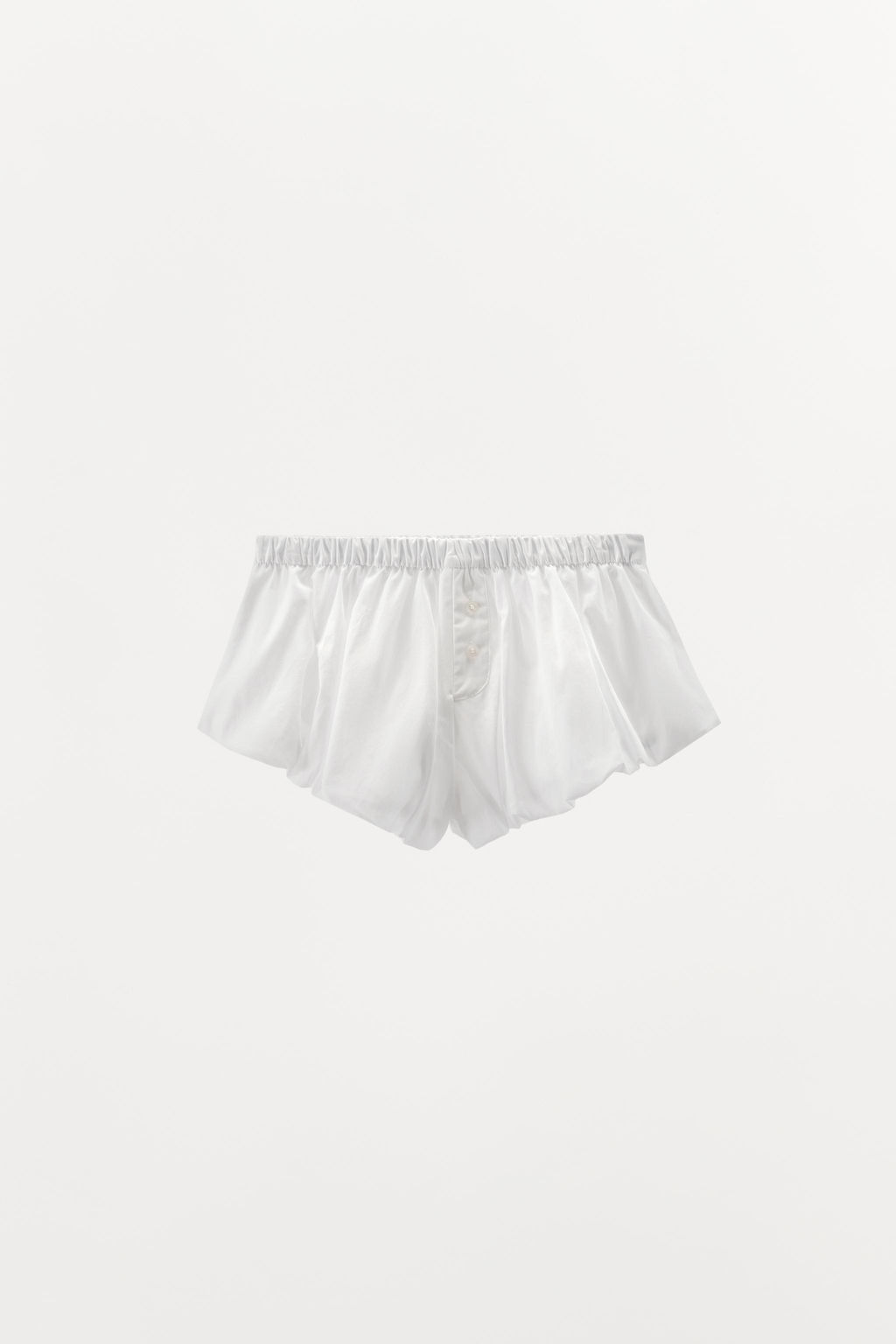 GATHERED POPLIN SHORTS - Zara фото 6