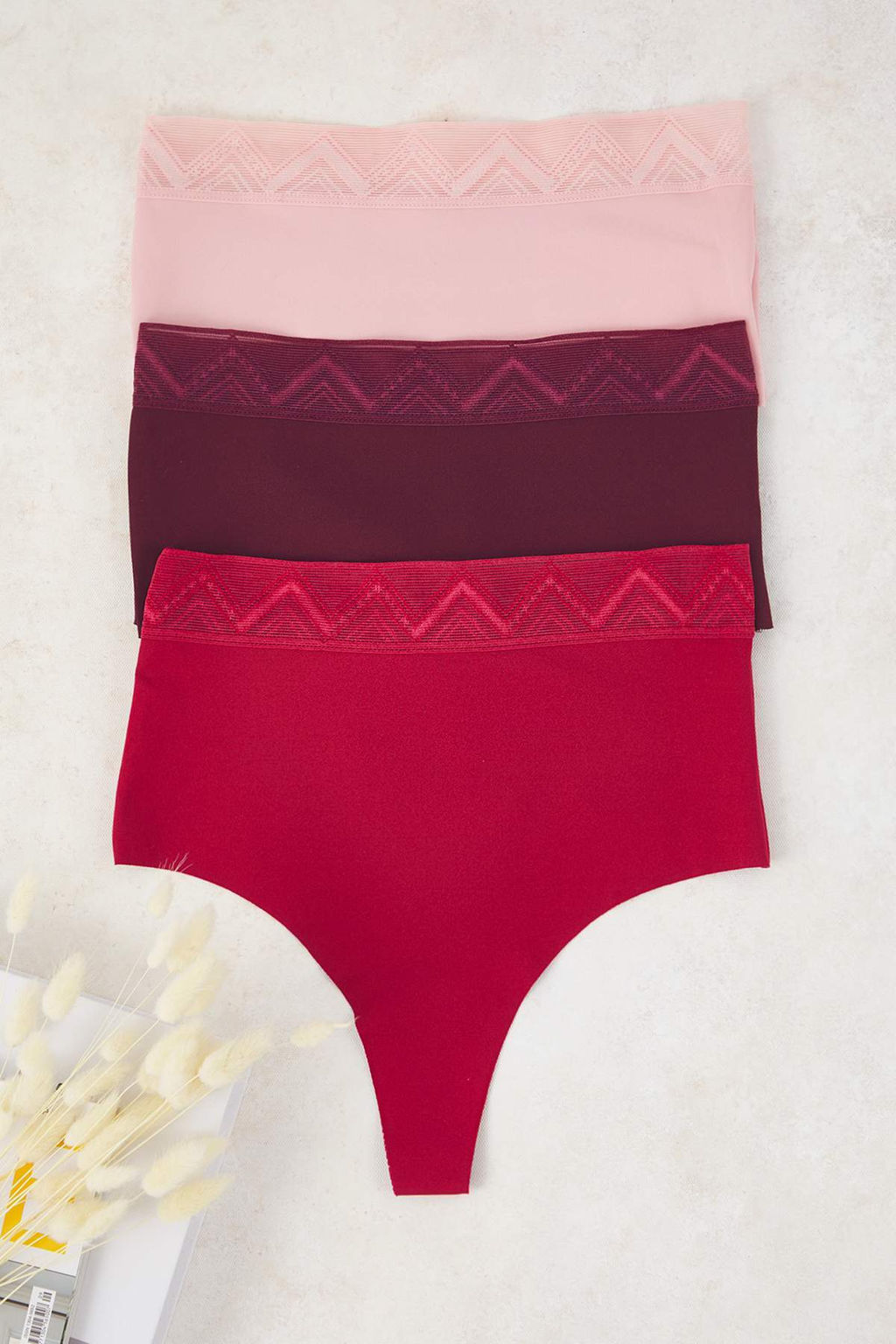 Lacivert-Cok Renkli 3lu Paket Micro Dantel Detayl? Tanga Orme Kulot THMAW26KU00028 - Trendyolmilla фото 6