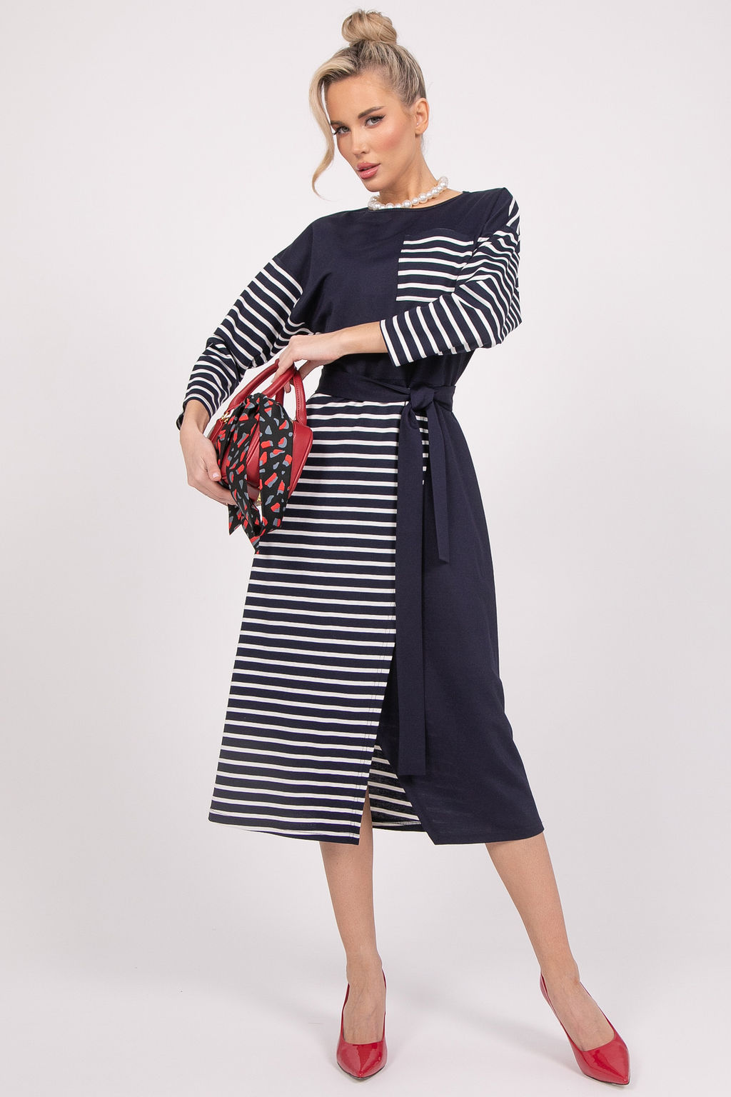 Платье Габи (тёмно-синий) - Эльза фото 4