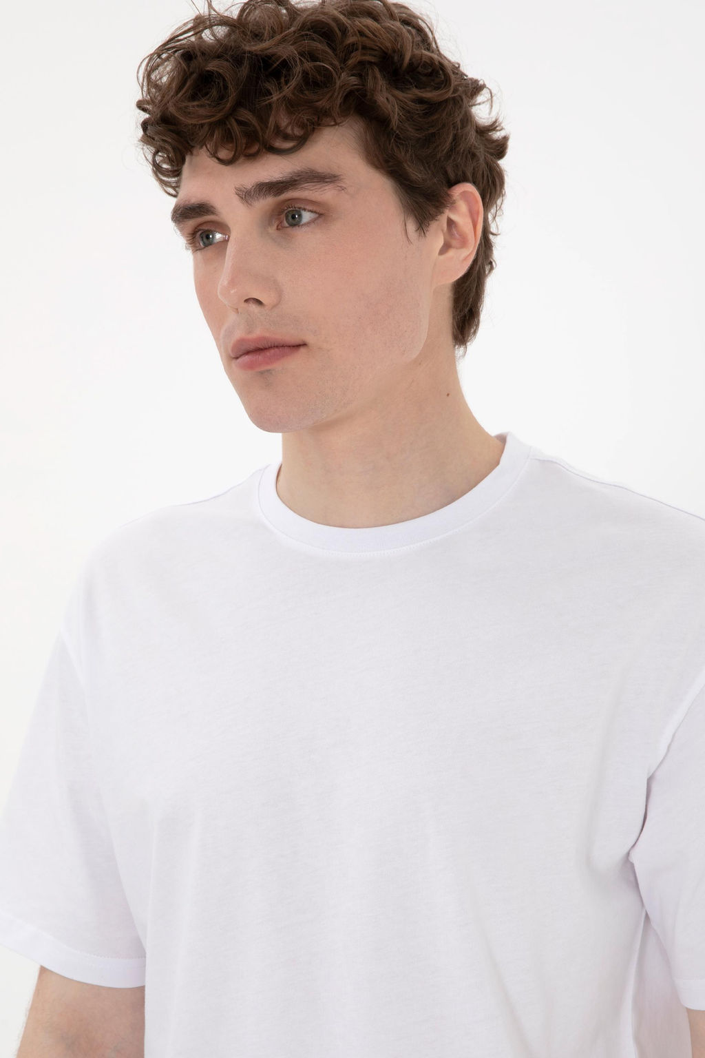 Erkek Bisiklet Yaka Beyaz Ti__rt Sepette S_rpriz _ndirim - U.s. polo assn фото 2