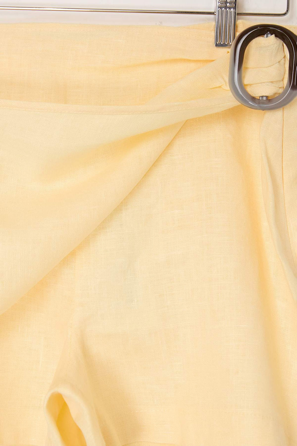 Ac?k Sar? Tokal? %100 Keten Sort Etek TWOSS26SR00204 - Trendyolmilla фото 6