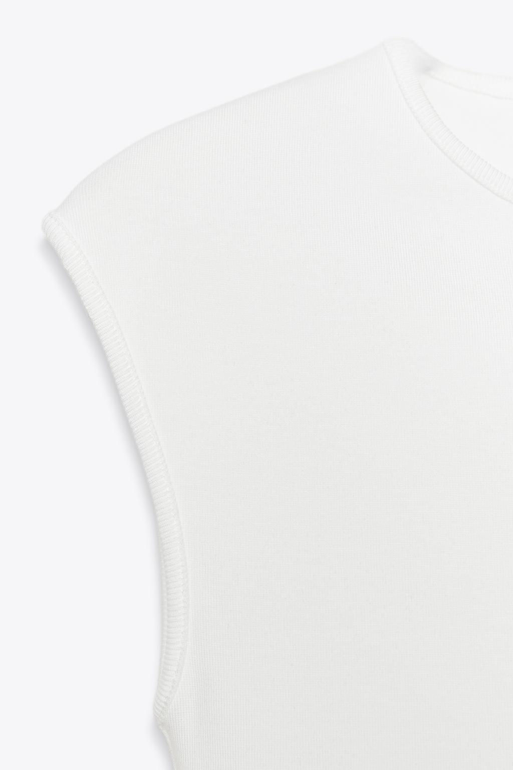 STRETCH RIB T-SHIRT - Zara фото 6