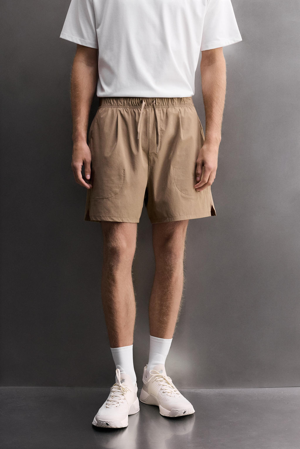 PANTALONES CORTOS T?CNICOS TRAINING / Marr?n claro