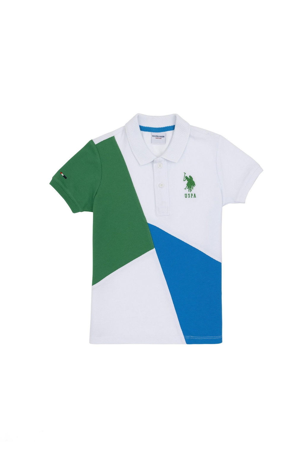U. S. Polo Assn / Зеленая футболка с воротником-поло для мальчика - U.s. polo assn фото 3