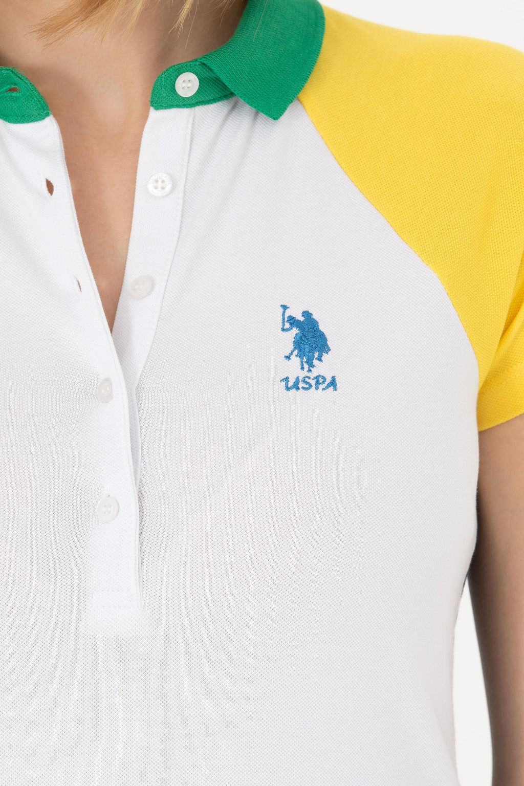 Kad_n Beyaz Polo Yaka Ti__rt - U.s. polo assn фото 7