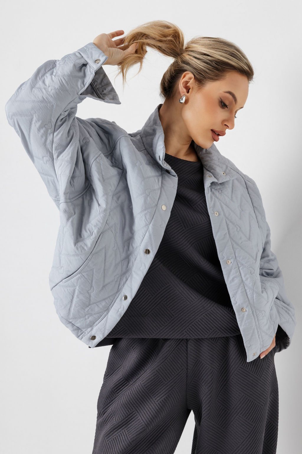 Жакет женский 4508/01/Серо-голубой