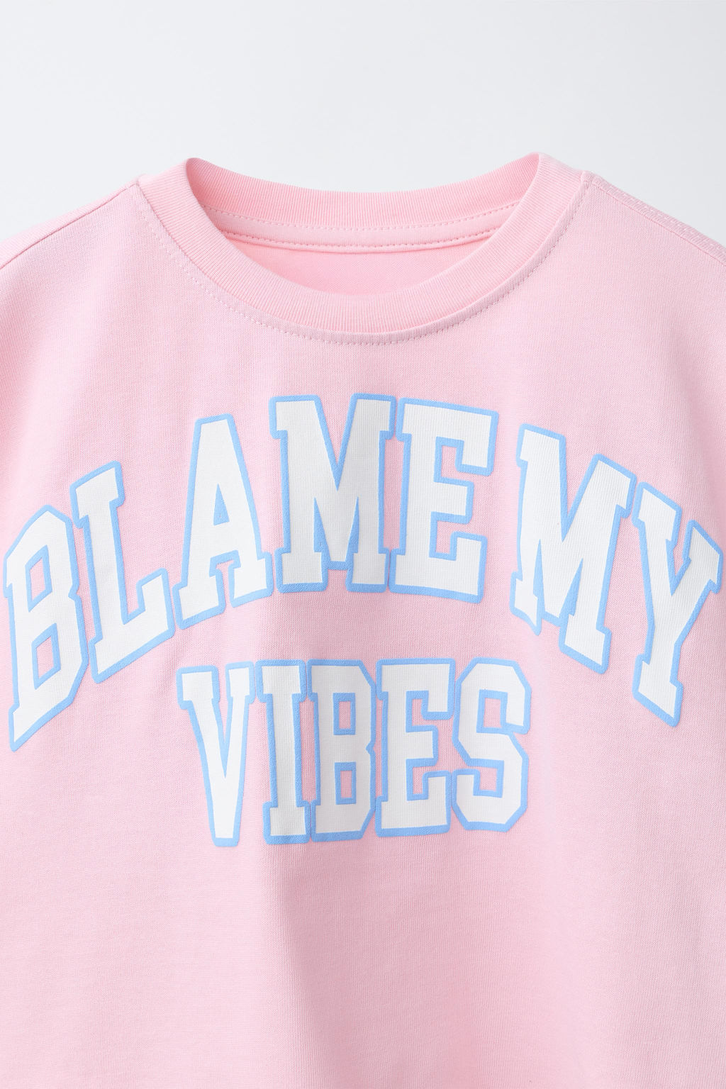 CAMISETA VARSITY TEXTO / Rosa / Blanco - Zara фото 4