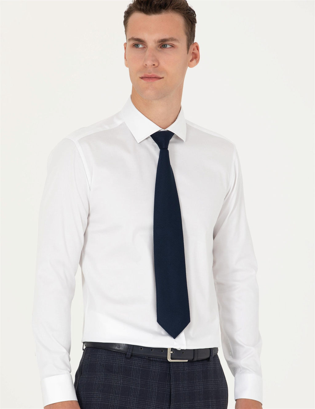 Beyaz Ex. Slim Fit Uzun Kollu Basic G_mlek - Pierre cardin фото 3