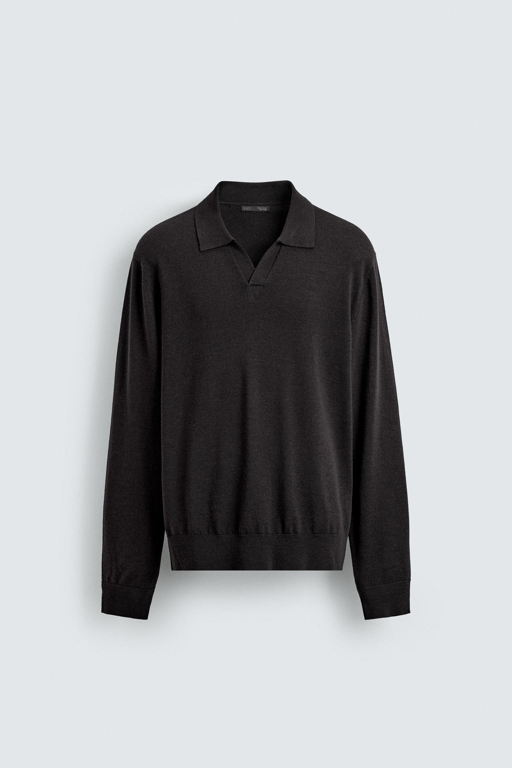 100% WOOL KNIT POLO SHIRT - Zara фото 7