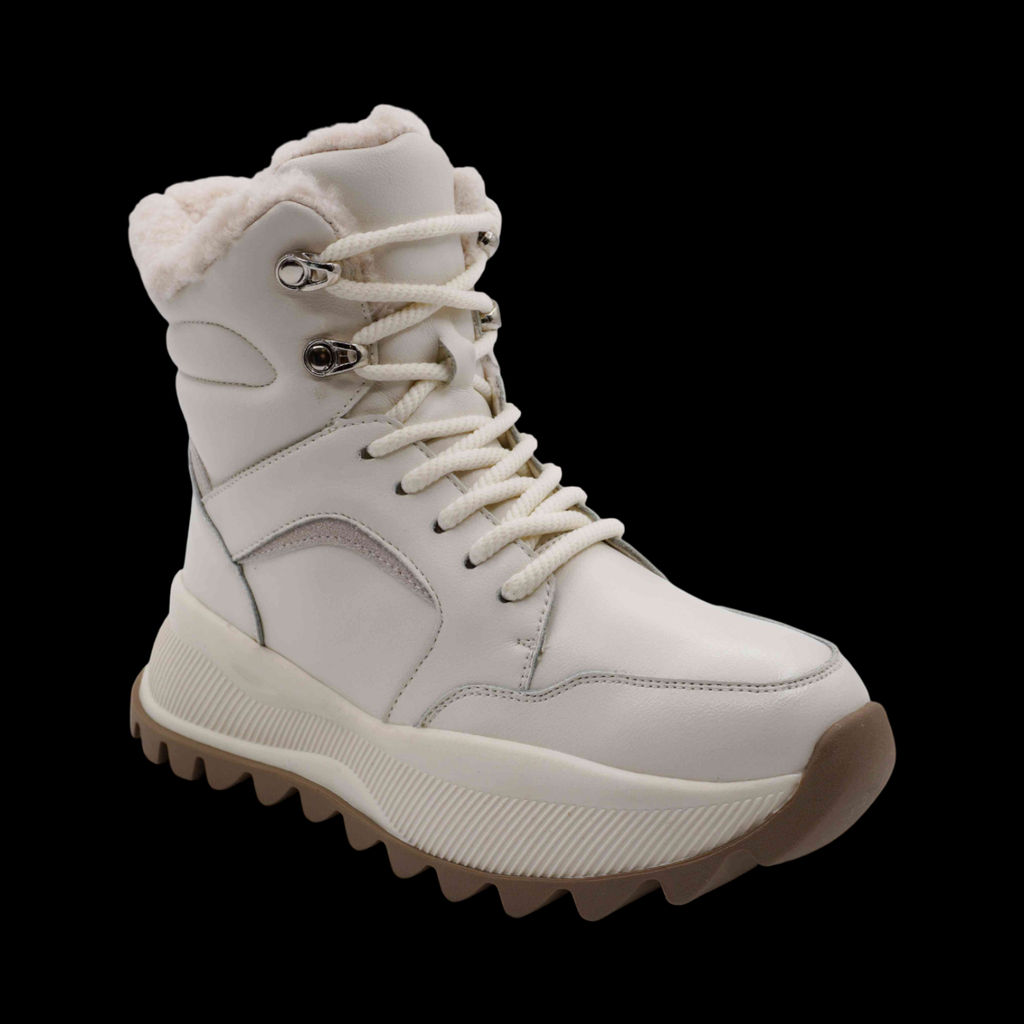 Ботинки на меху В127 бежевые