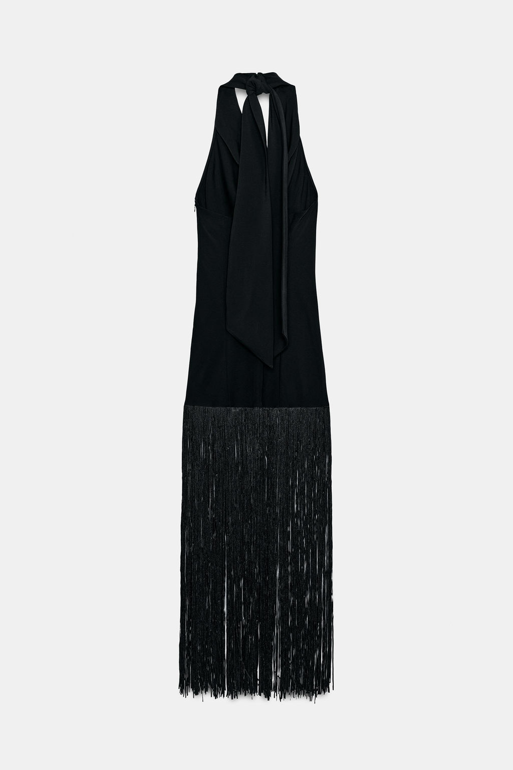 VESTIDO HALTER FLECOS ZW COLLECTION / Negro - Zara фото 8