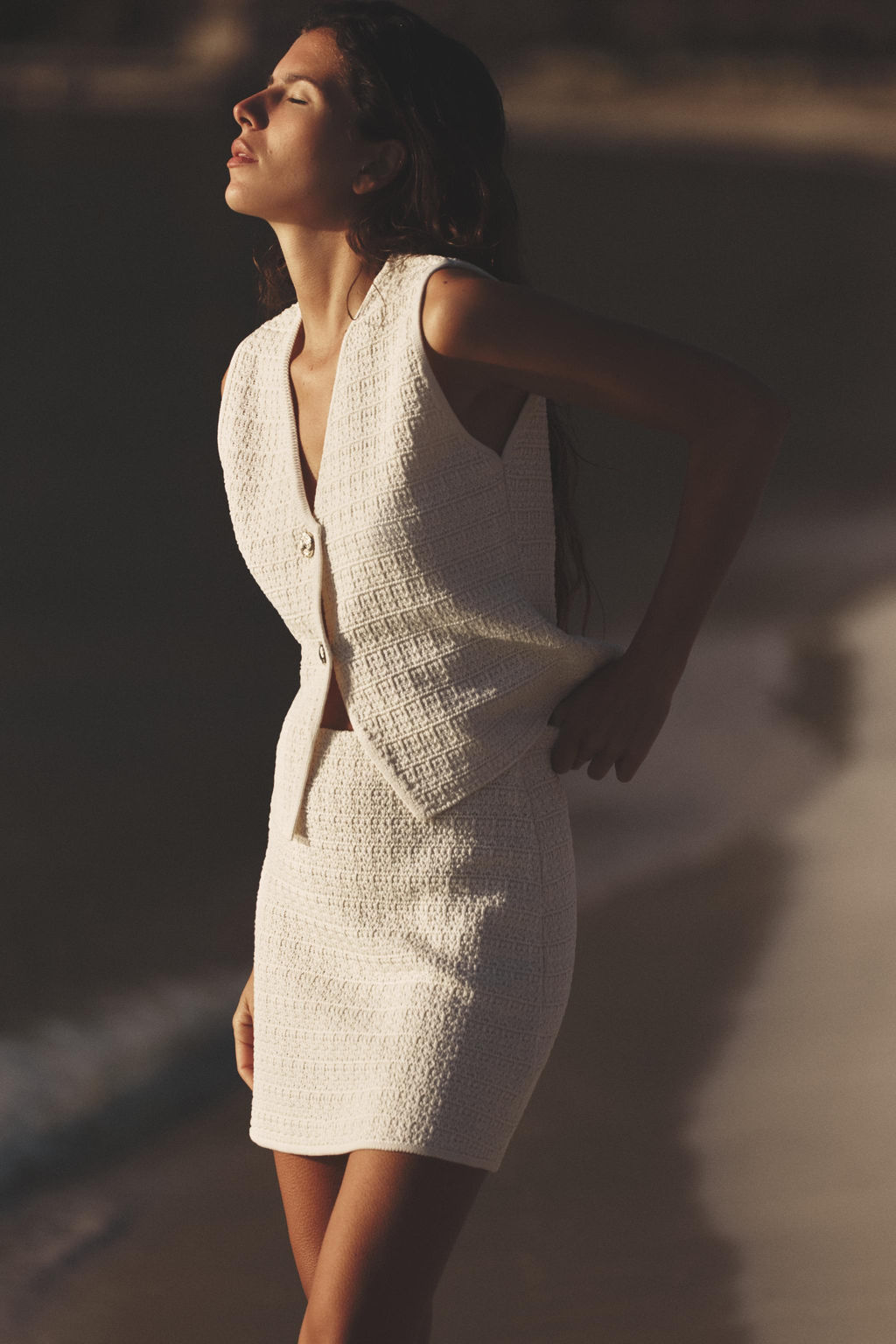 TEXTURED KNIT WAISTCOAT - Zara фото 14