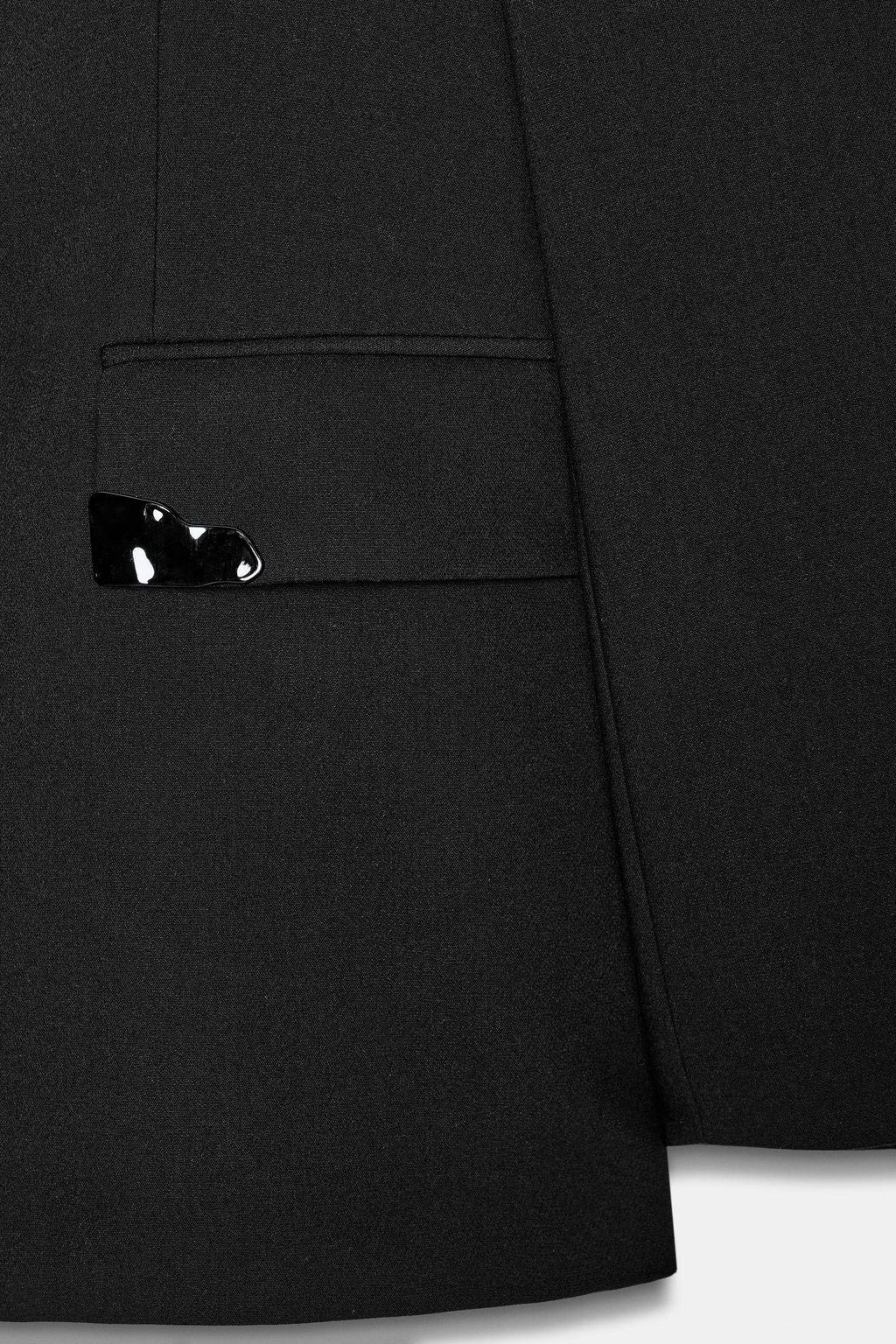 OVERSIZE DOUBLE-BREASTED BLAZER WITH LAPEL APPLIQU_S - Zara фото 9