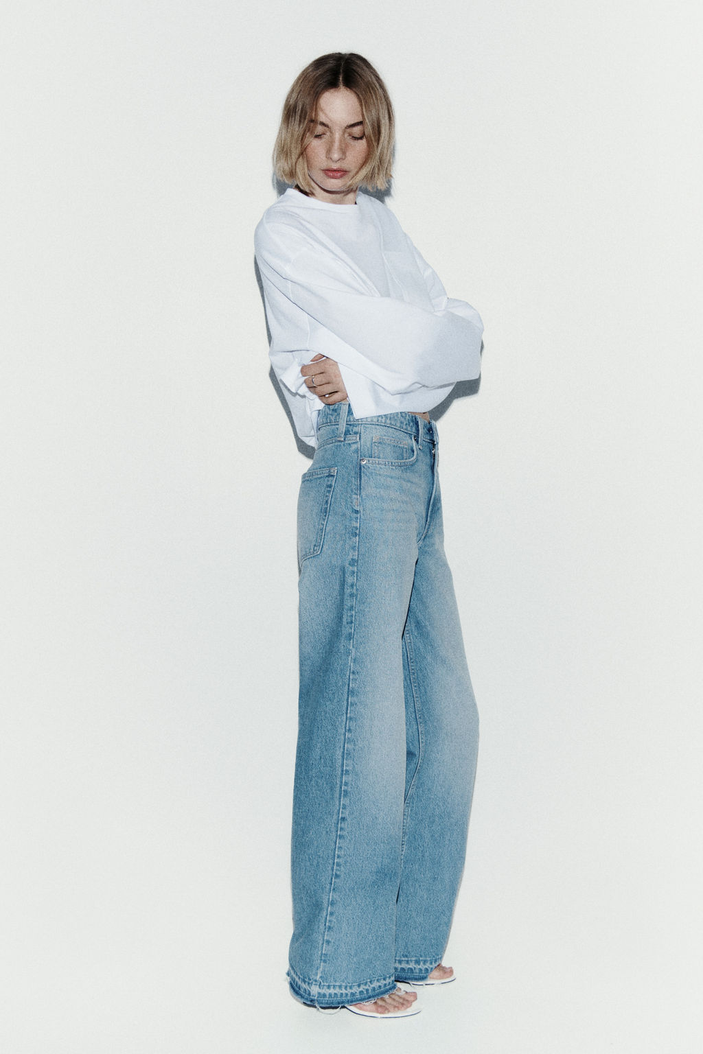 Wide High Waist Jeans - H&m фото 15