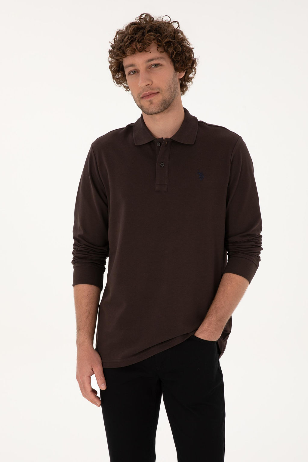 Erkek Koyu Kahverengi Basic Sweatshirt Sepette S_rpriz _ndirim