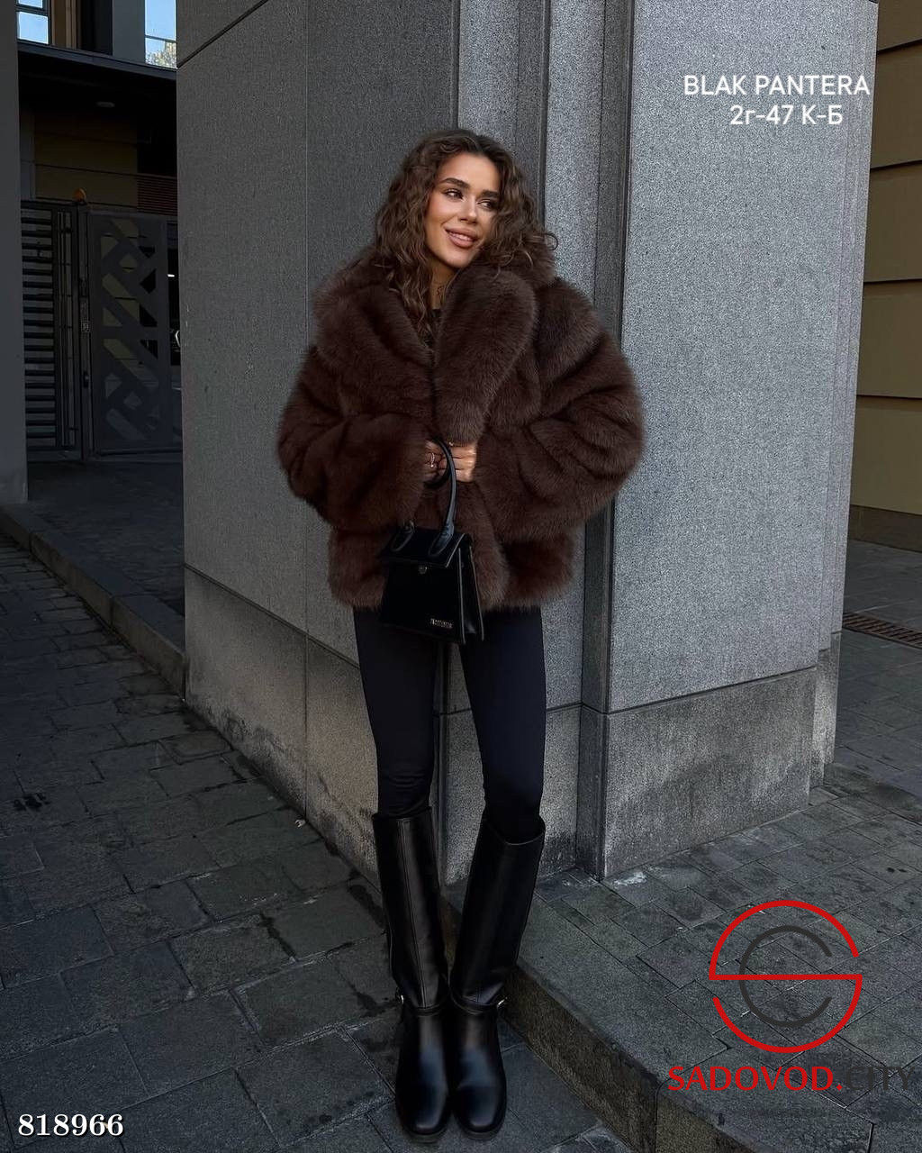 Шуба женская из искусственного меха