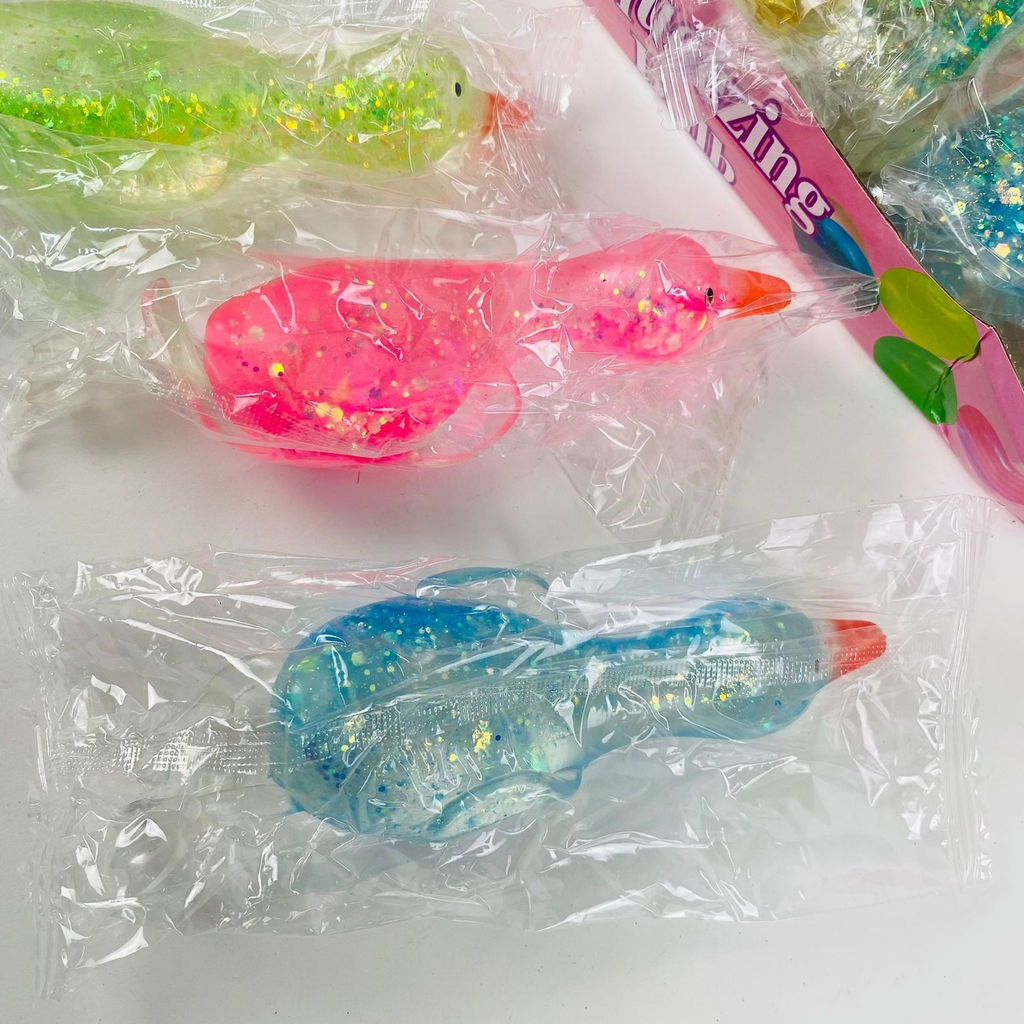 Мякиш антистресс Squeezing Bulb Утки прозрачные 12 шт в уп - Storyland фото 4