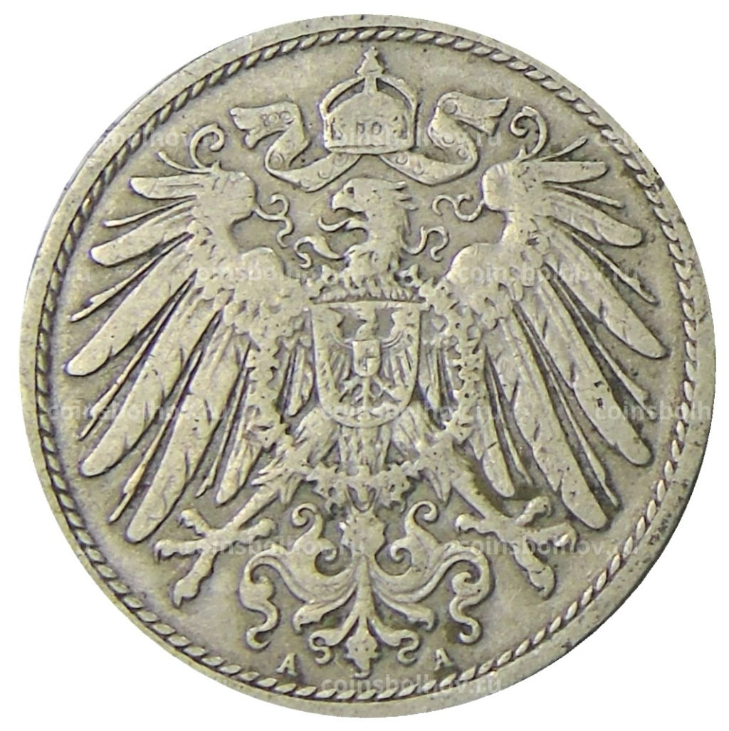 Монета 10 пфеннигов 1903 года А Германия