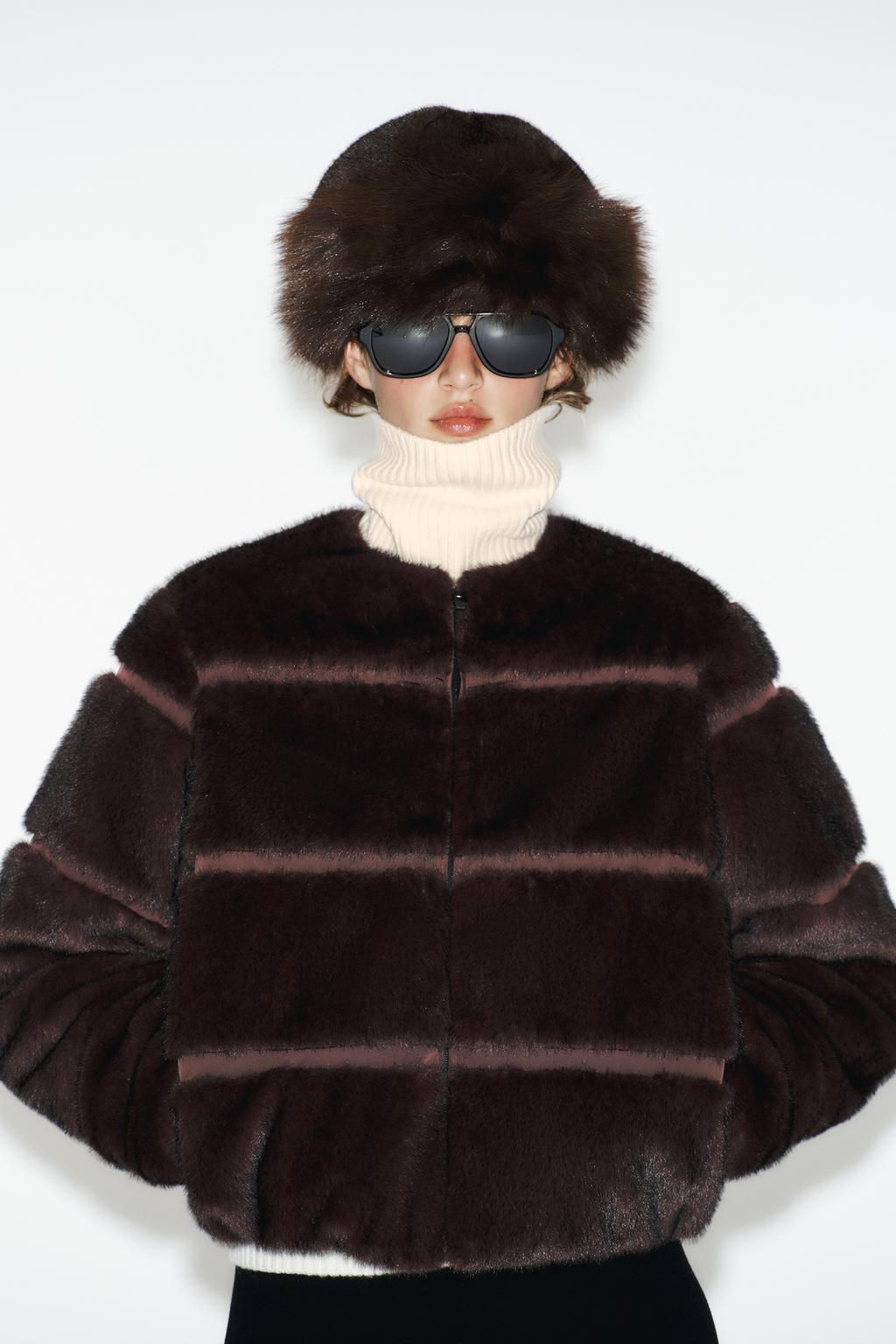 FAUX FUR HEIQ XREFLEX SKI COLLECTION JACKET - Zara фото 2