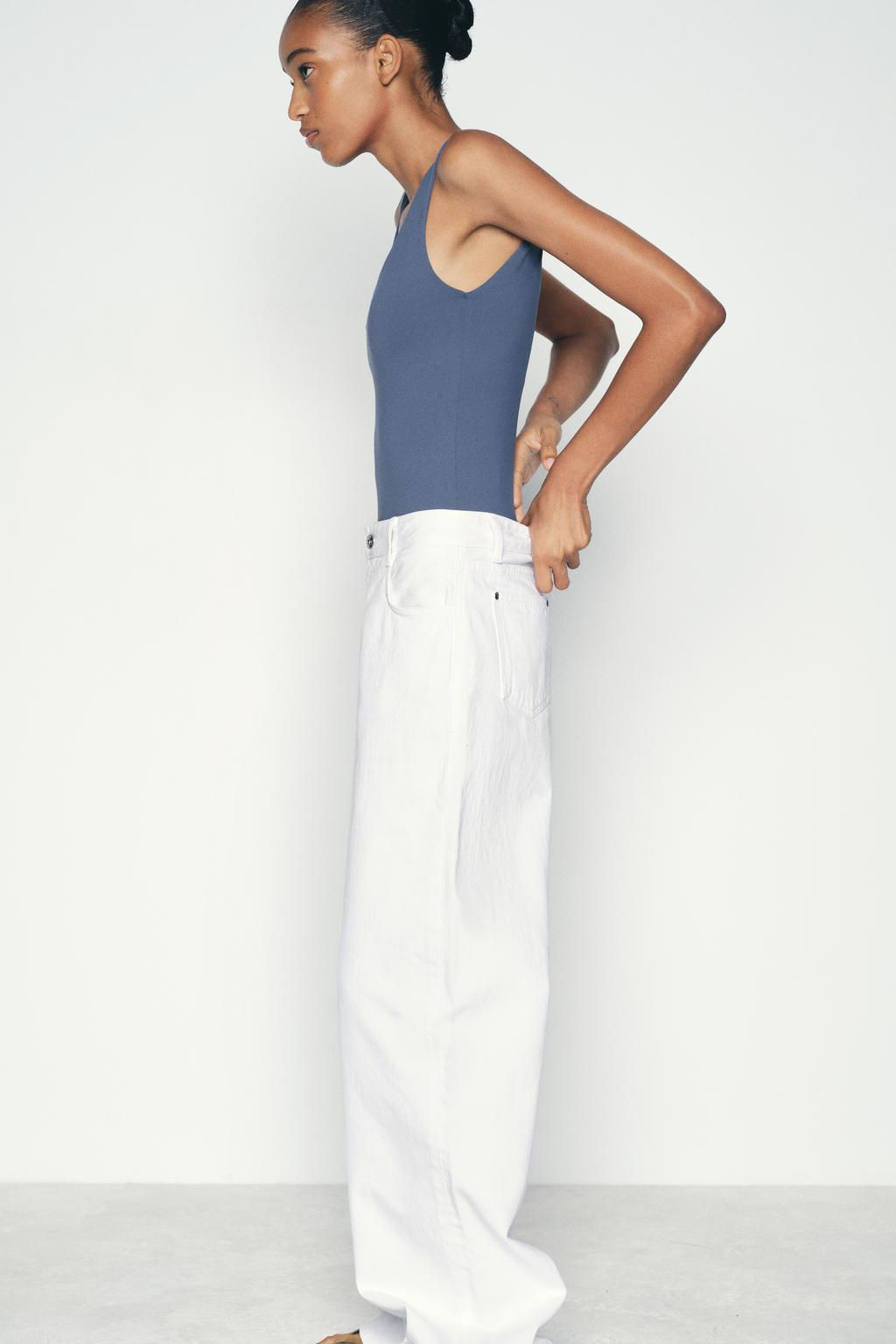 POLYAMIDE TOP WITH WIDE STRAPS - Zara фото 3