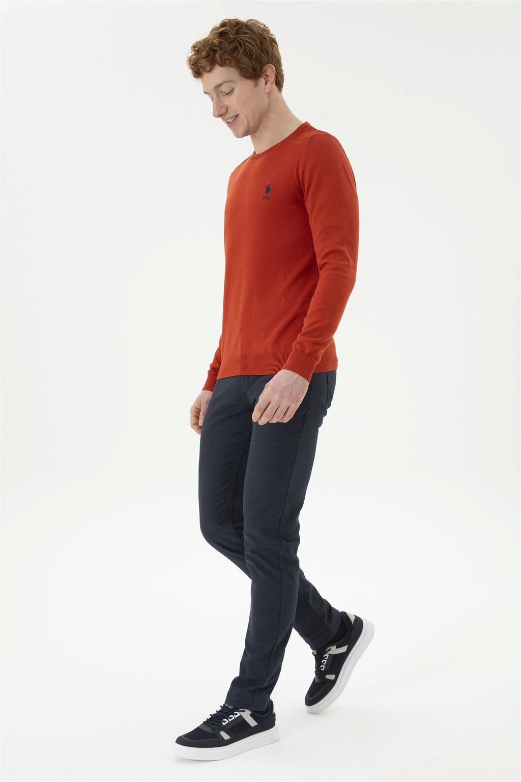 Мужской базовый свитер с плиткой - U.s. polo assn фото 4