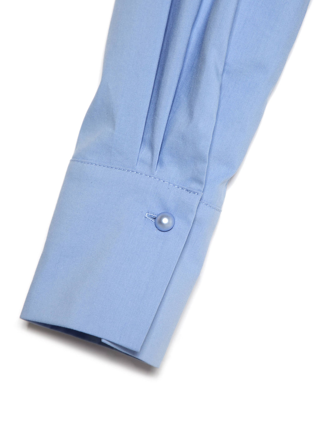 CONTE Однотонная хлопковая рубашка с декоративными пуговицами LBL 1041 light blue - Conte elegant фото 8
