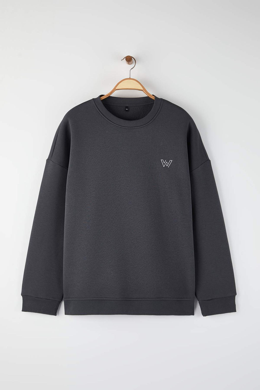 TRENDYOL MAN Kahverengi Buyuk Beden Oversize/Genis Kesim Ici Polar/S?cak Tutan Sweatshirt TMNAW24AO00025 - Trendyolmilla фото 7