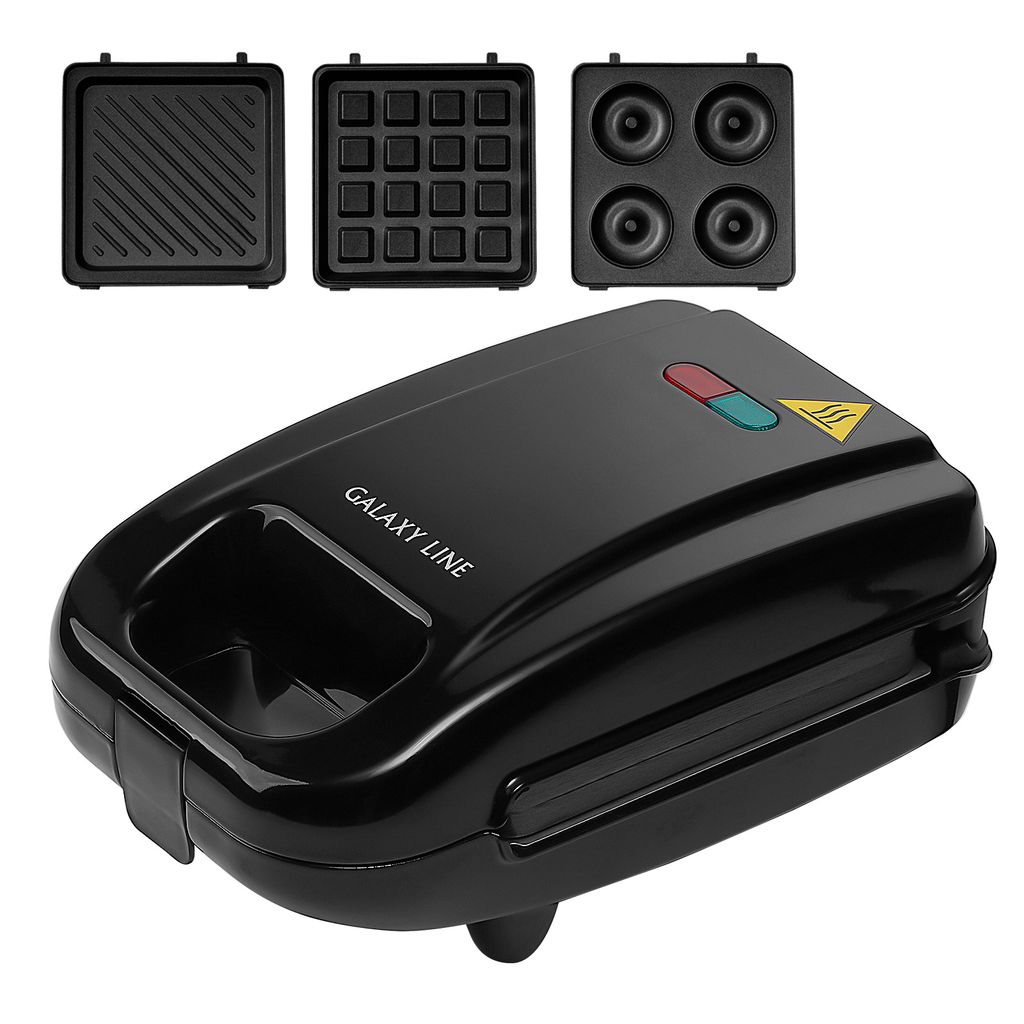Вафельница электрическая со сменными формами GALAXY LINE GL2972 (видео в описании)  фото 2
