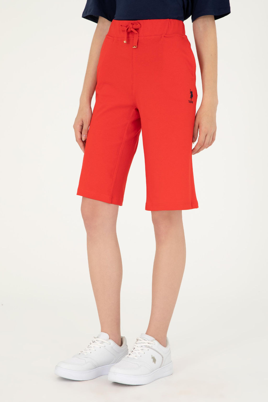 Женские красные вязаные шорты Неожиданная скидка в корзине - U.s. polo assn фото 2