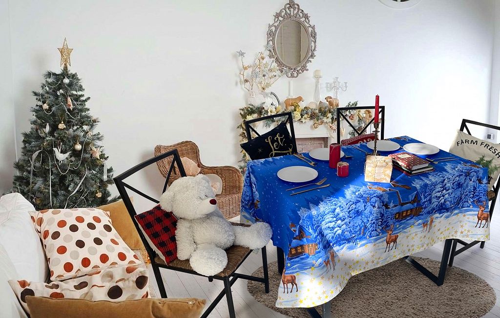 Скатерть из рогожки Великий Устюг 150х180 - Амавес-текстиль фото 2