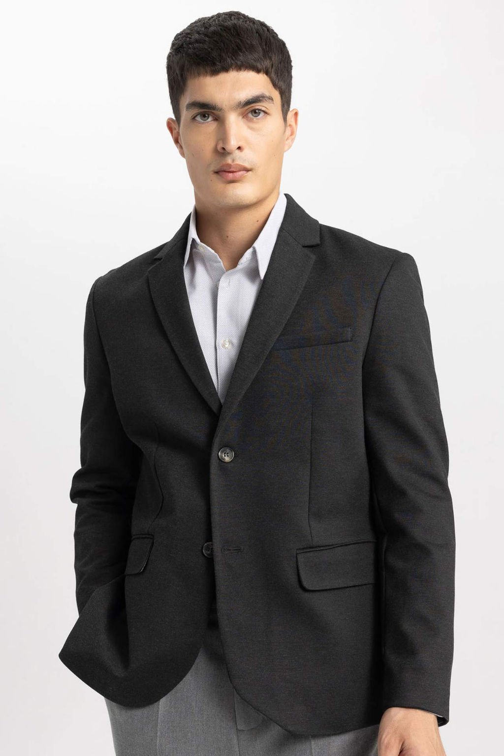 Modern Fit Ceket Yaka Dugmeli Blazer Ceket - Defacto фото 2