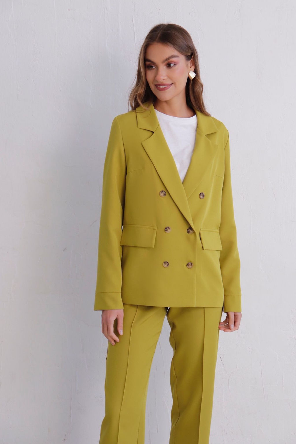 11725 Брюки со стрелками в цвете шартрез - Martichelli фото 17