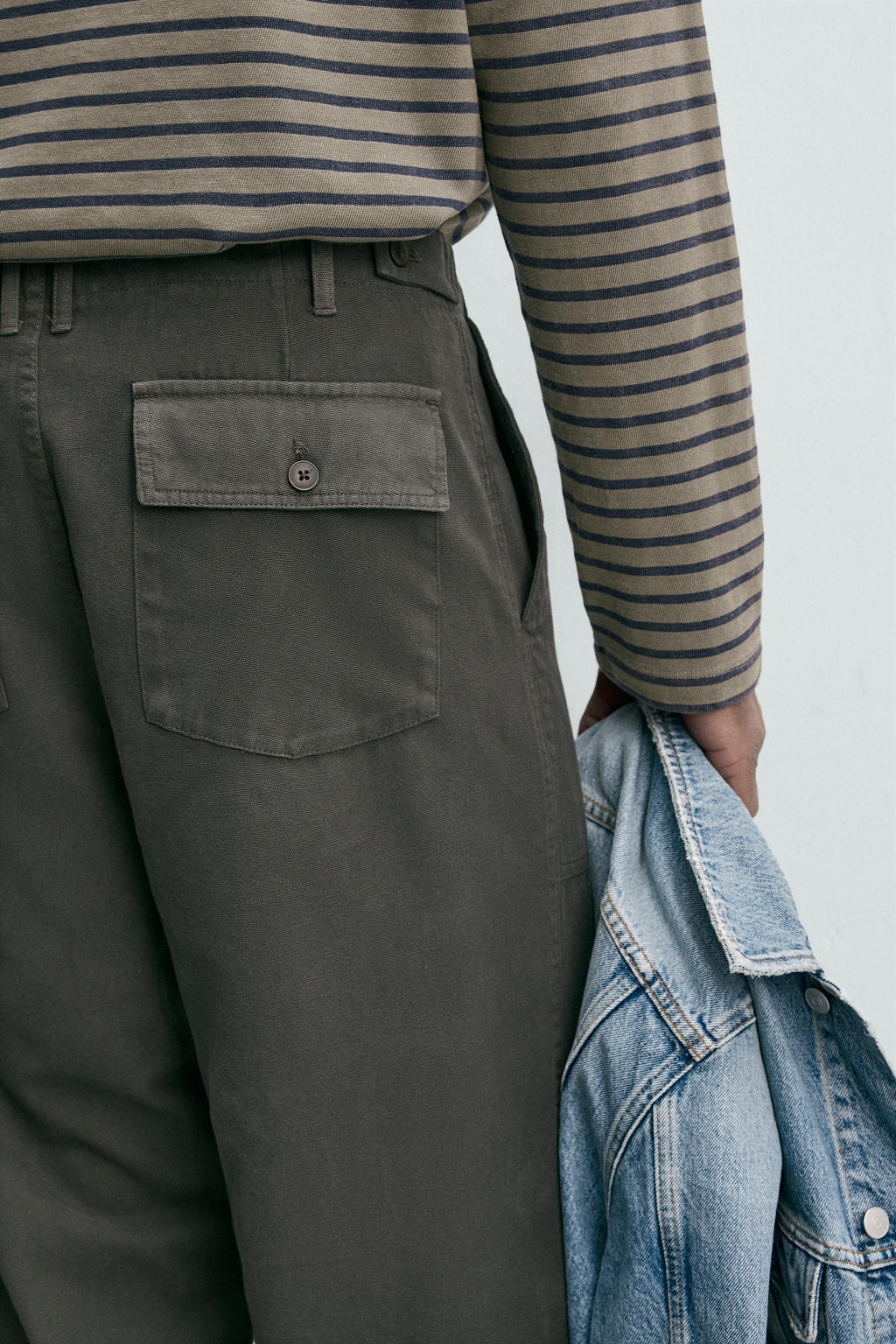 PANTAL?N RELAXED FIT TRABILLAS / Marr?n - Zara фото 6