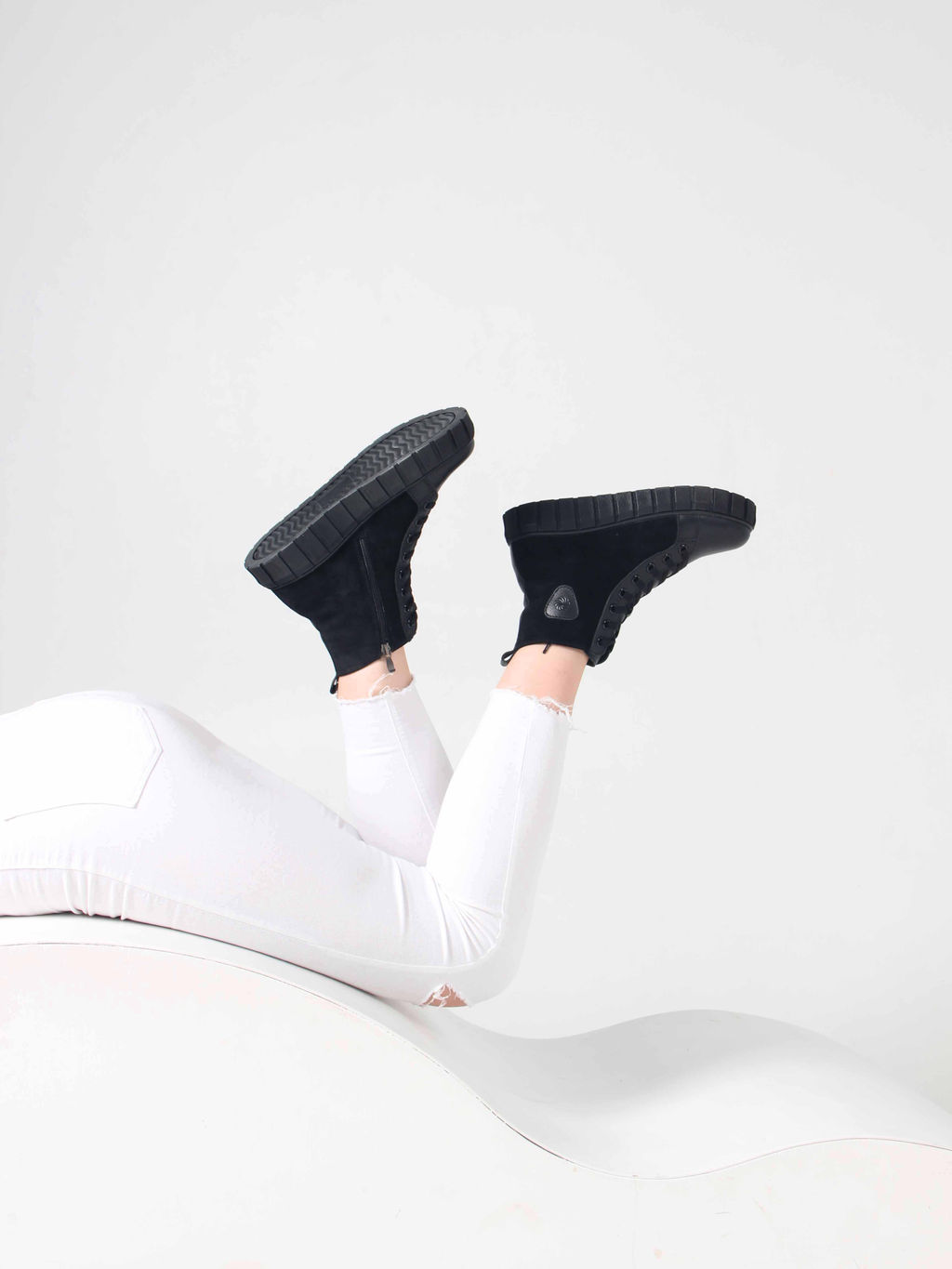 Ботинки 214.1918bl.Black.w/Байка