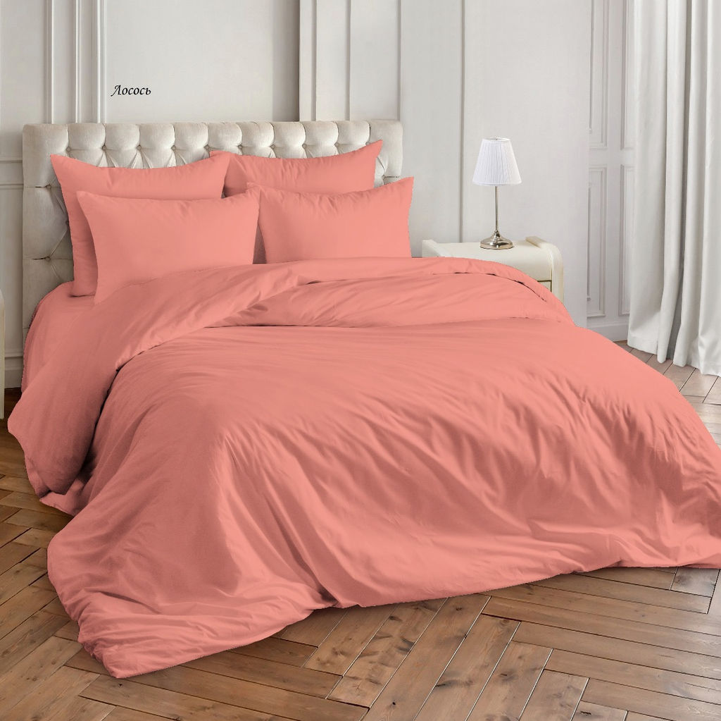Комплект постельного белья Лосось, 1,5-сп Поплин