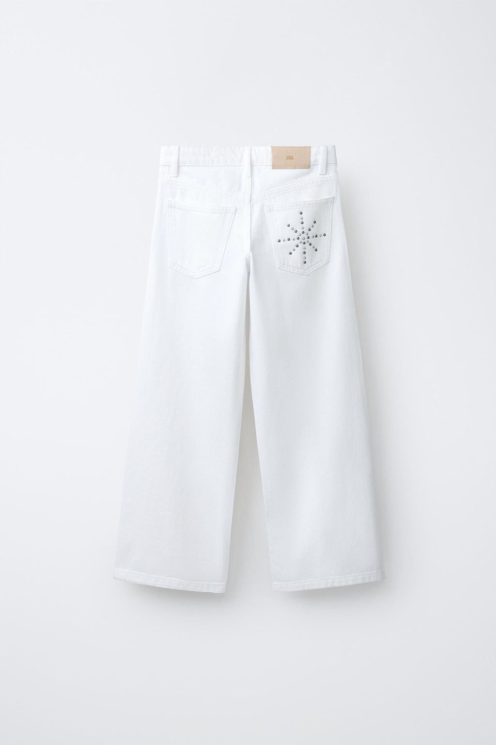 JEANS WIDE LEG TACHAS / Crudo - Zara фото 3