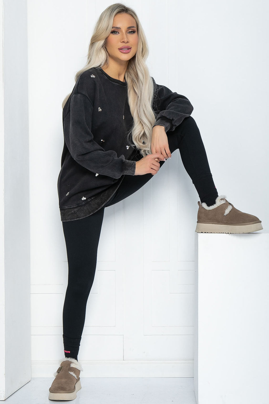 Джемпер Мускари (черный) Б12175-12 - Lt collection фото 5