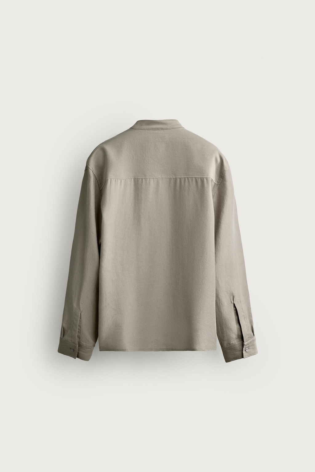 CAMISA FLUIDA RELAXED FIT / Beige