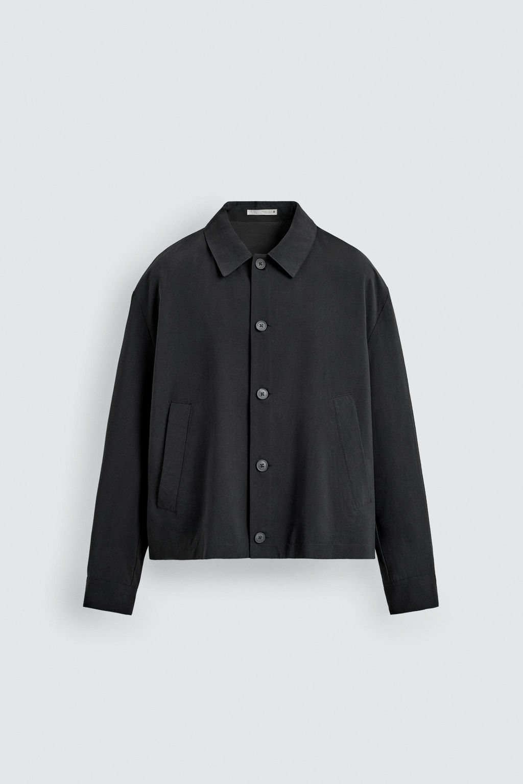 SOBRECAMISA FLUIDA BOXY FIT / Negro - Zara фото 7