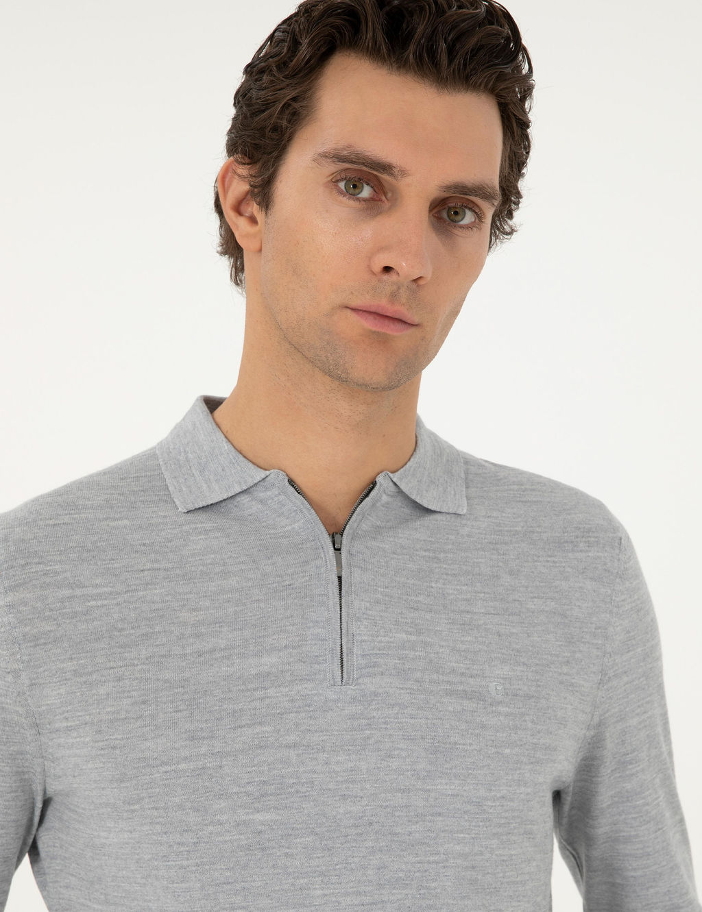 Серый базовый свитер обычного кроя - Cacharel фото 2