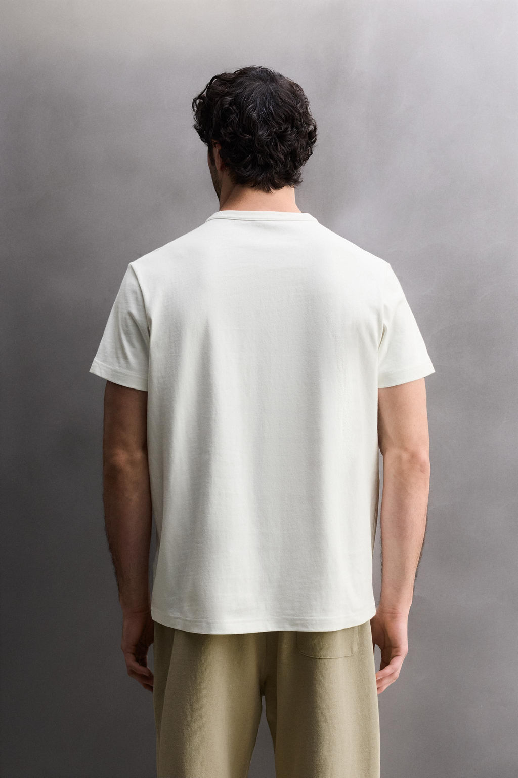 CAMISETA RELAXED FIT HEAVYWEIGHT / Blanco - Zara фото 3