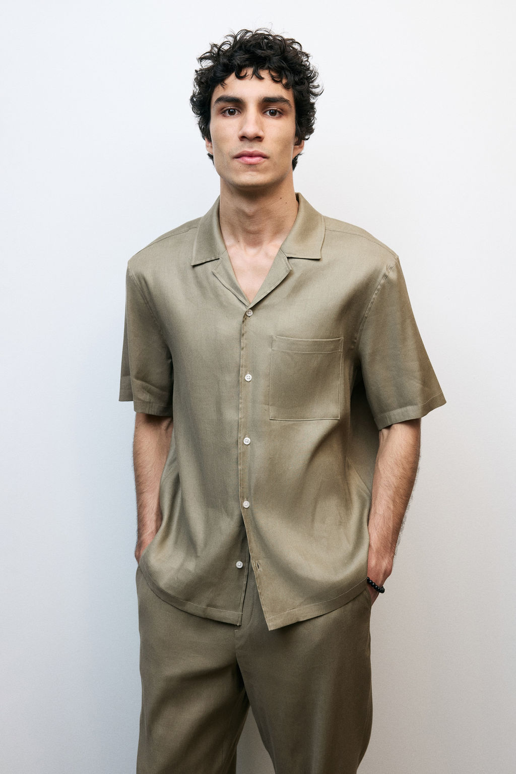 Camisa en mezcla de lino Easy Care Regular Fit - H&m фото 5