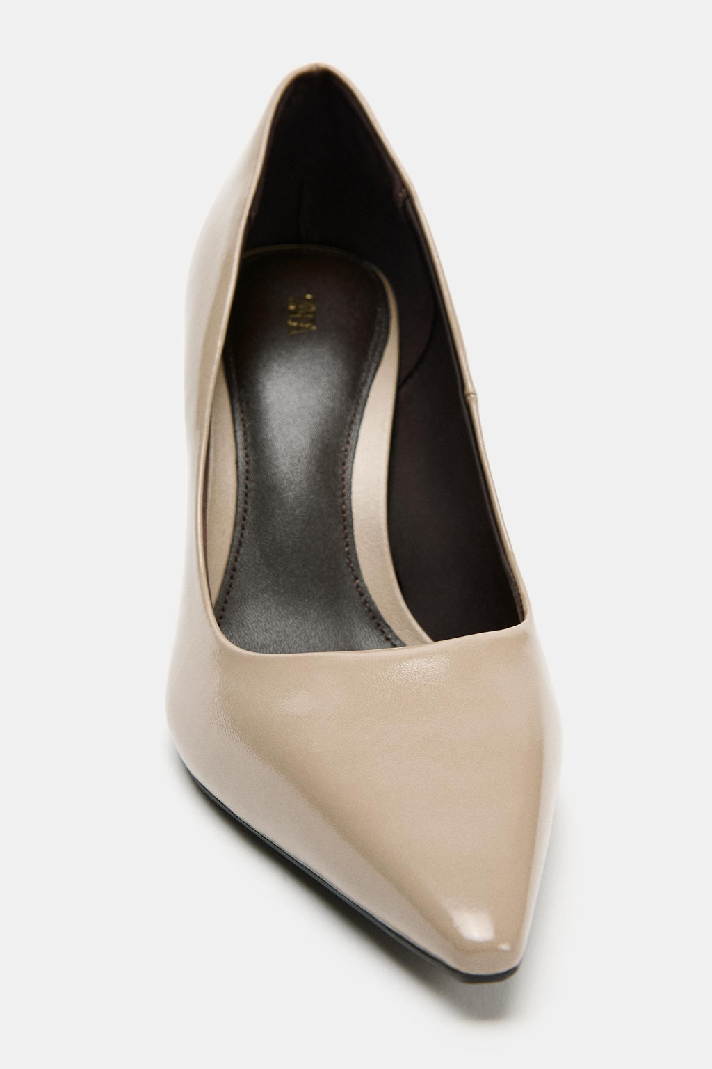 ZAPATO TAC?N PIEL / Gris Topo - Zara фото 4